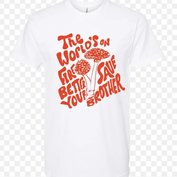 margo price Tops - Margo Price Mushroom T Shirt The World is On Fire Better Save Your Brother S